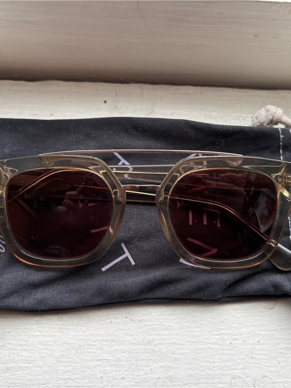 Madewell Clear Frame Sunglasses